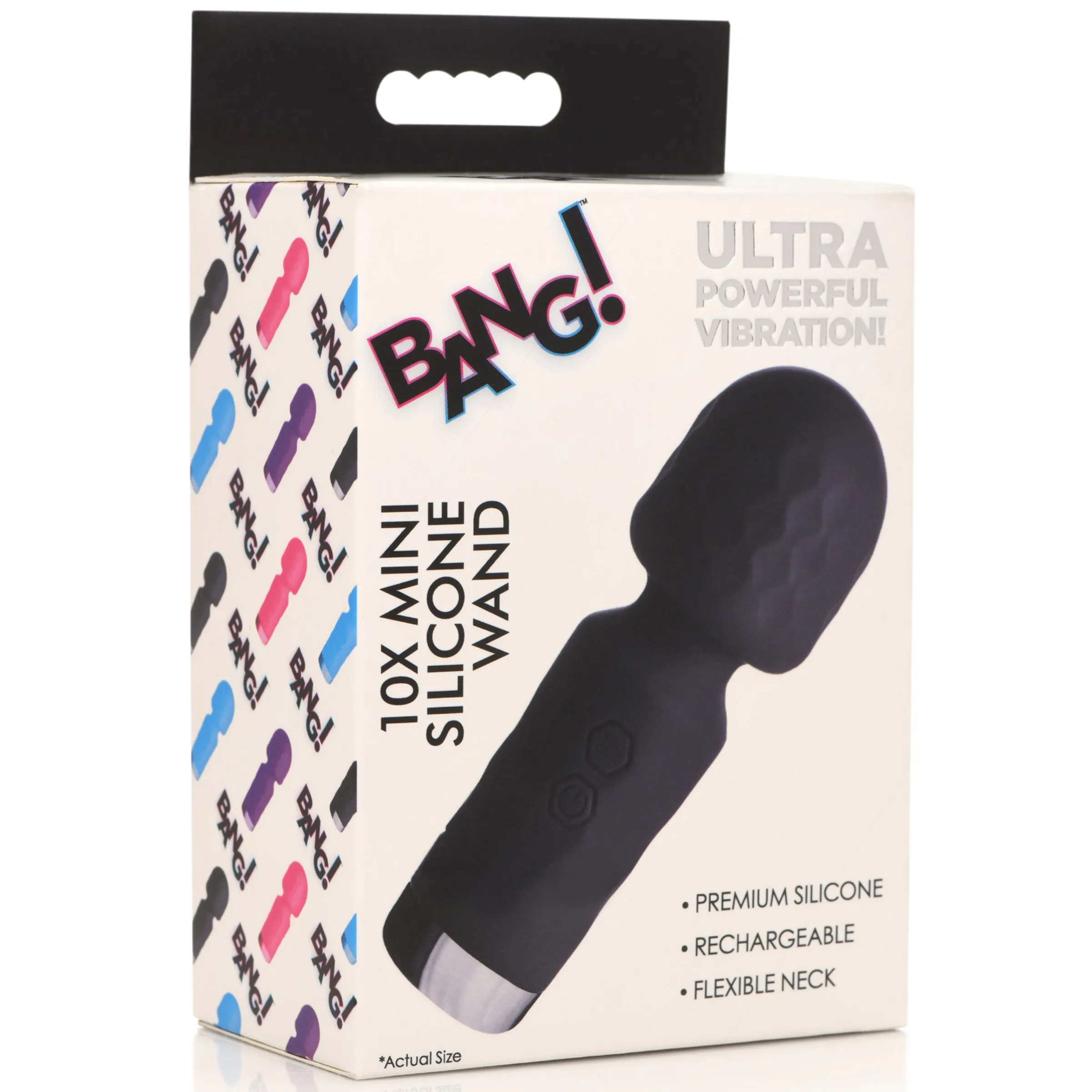 10X Mini Silicone Wand - Black