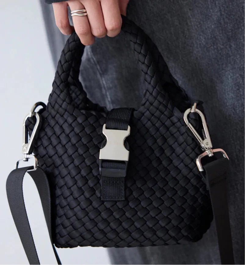 Abundance Woven Notebook Bag | Black