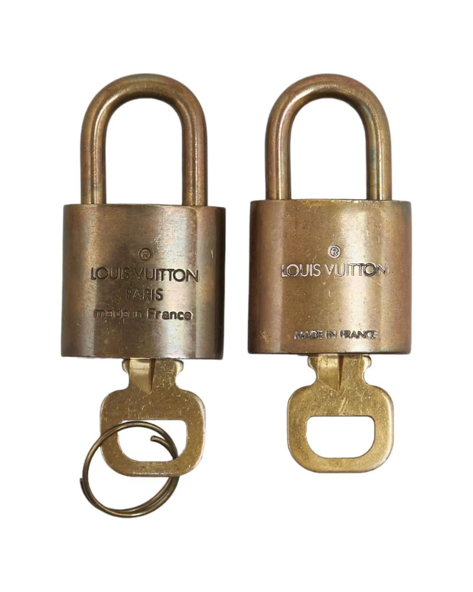 Authentic Gold Plated Padlock Set by Louis Vuitton