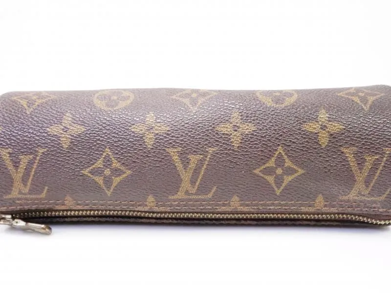 Authentic Pre-owned Louis Vuitton Monogram Trousse Ronde Pen Case Cosmetic Pouch Bag M47626 210441