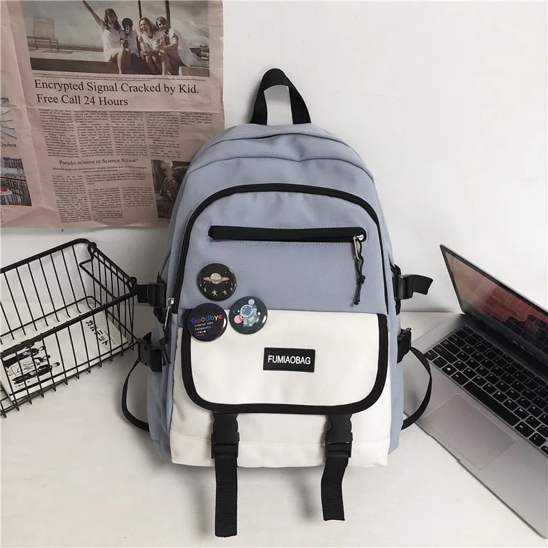 BACK TO SCHOOL  Fashion Men Mochila Black Laptop Backpack Girls Canvas Bagpack High Capacity Teenage Student Schoolbag  Women Travel Bag