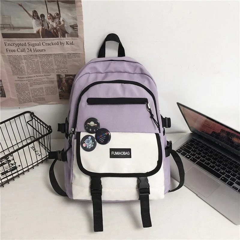 BACK TO SCHOOL  Fashion Men Mochila Black Laptop Backpack Girls Canvas Bagpack High Capacity Teenage Student Schoolbag  Women Travel Bag