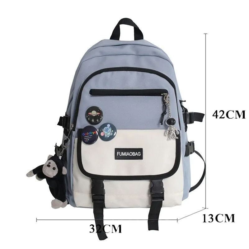 BACK TO SCHOOL  Fashion Men Mochila Black Laptop Backpack Girls Canvas Bagpack High Capacity Teenage Student Schoolbag  Women Travel Bag