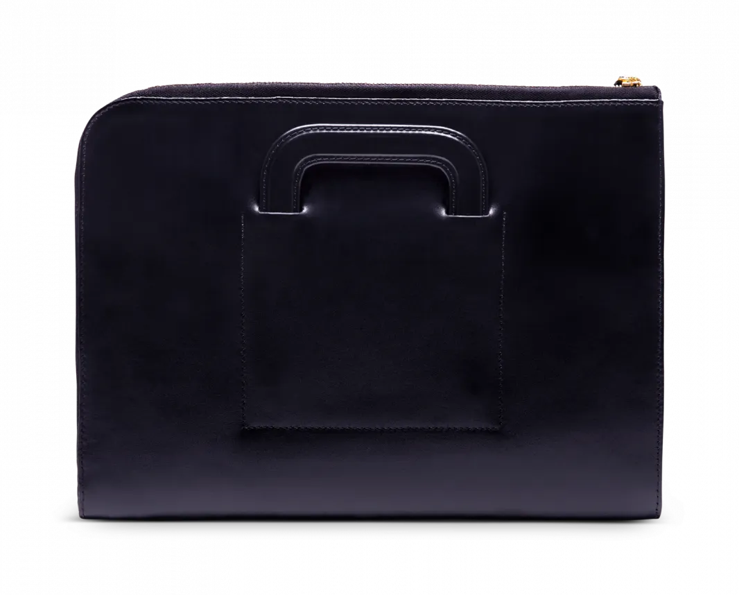 Bakerloo Zipped Portfolio in Navy