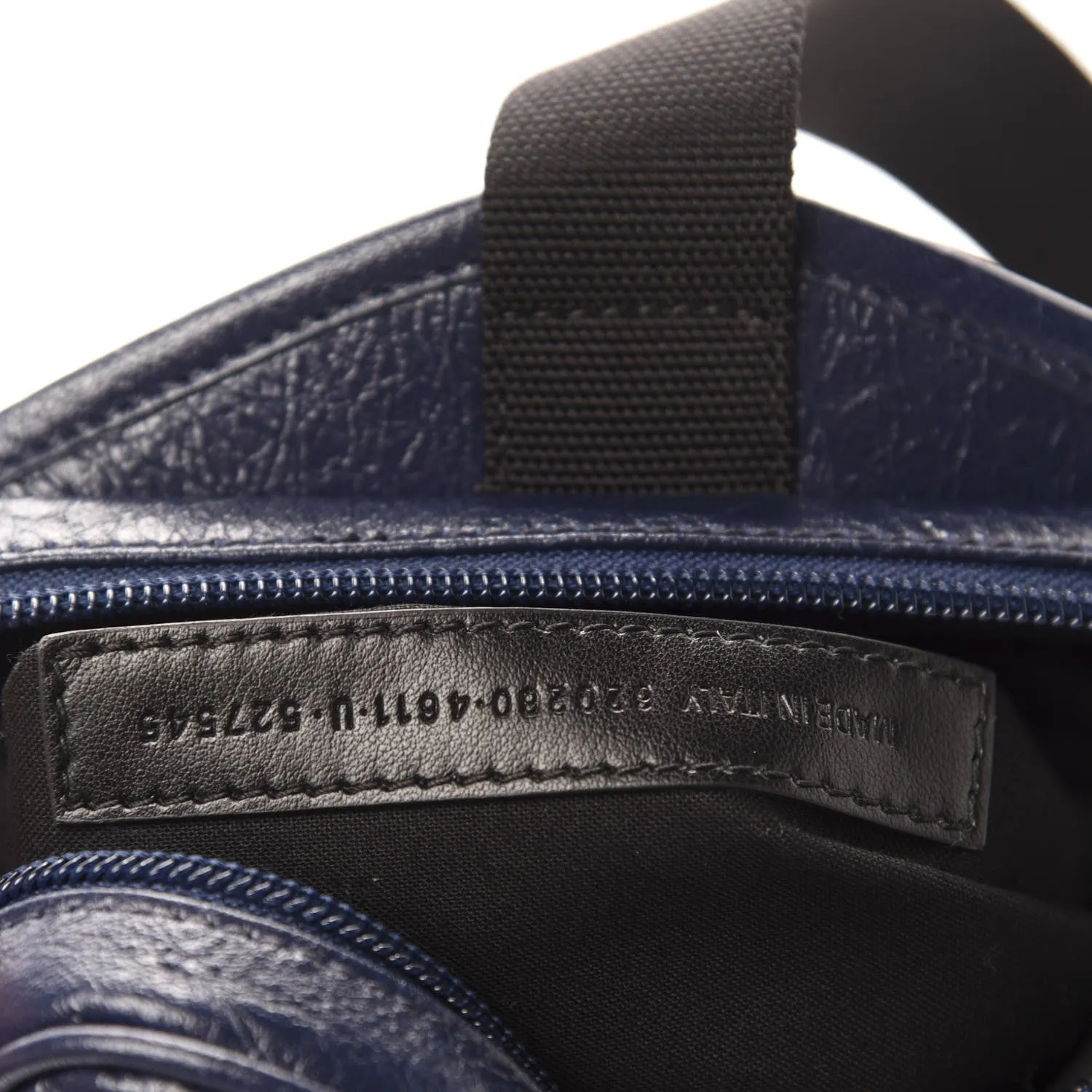 Balenciaga Arena Blue Lambskin Leather Backpack Bag