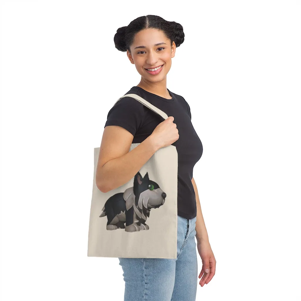 Black Dog Canvas Tote Bag