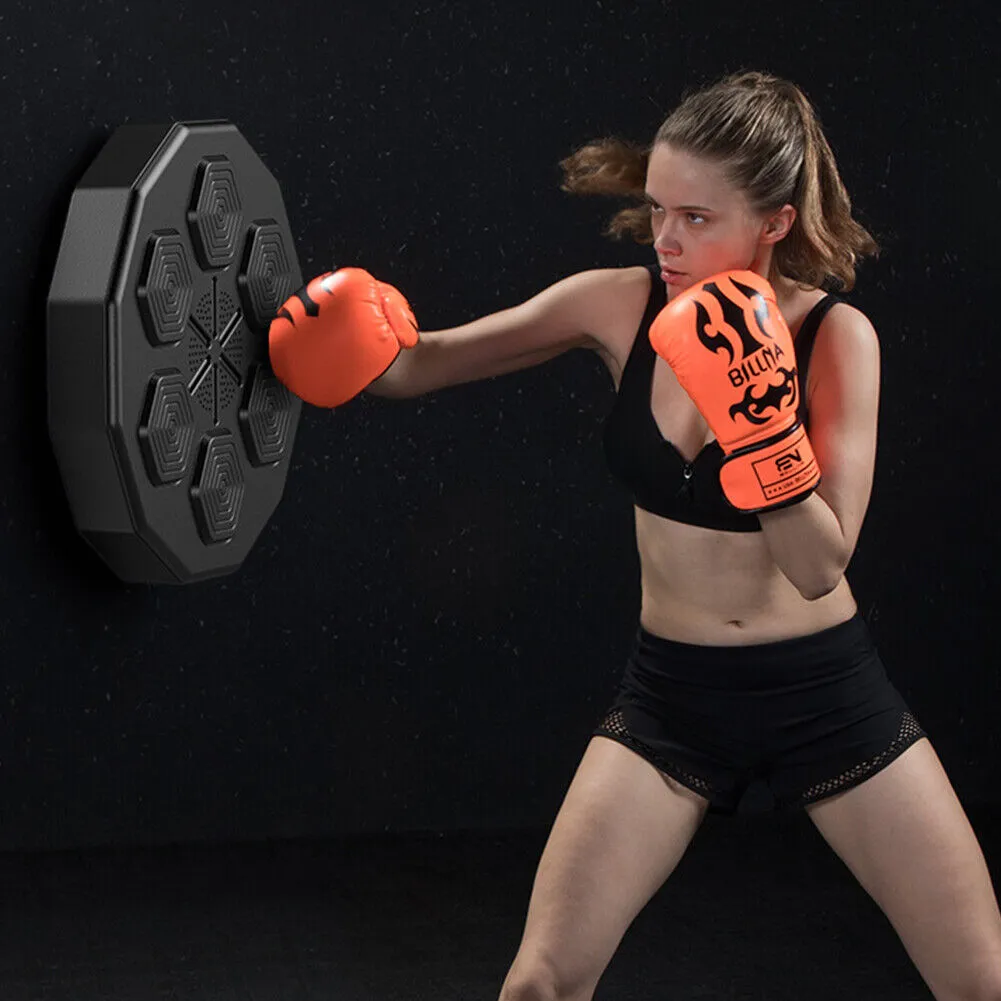 Bluetooth LED Boxing Target Wall Pad with Gloves, AU