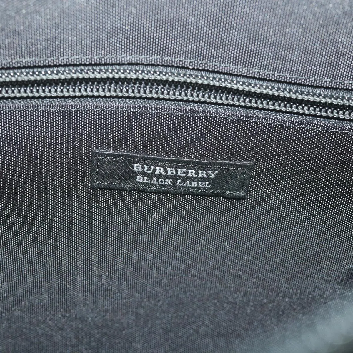 BURBERRY Black Label Hand Bag Nylon Black  bs10089