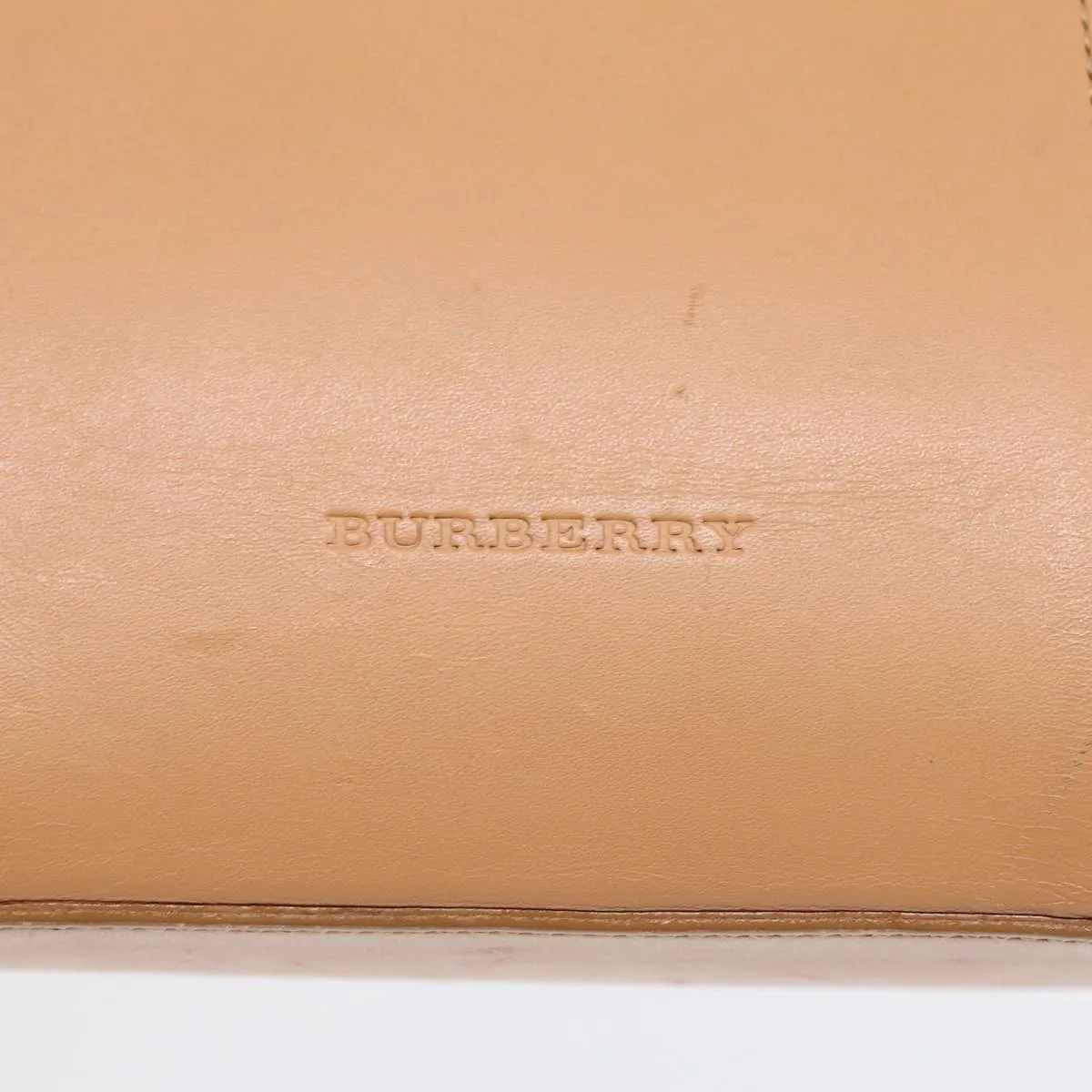 BURBERRY Hand Bag Leather Beige Gold  bs16528