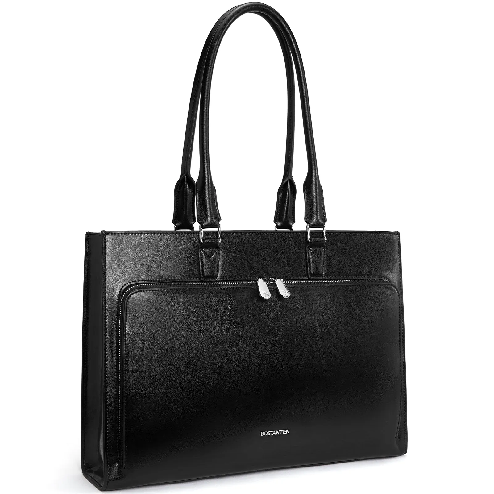 Carol Minimalist Leather Briefcase