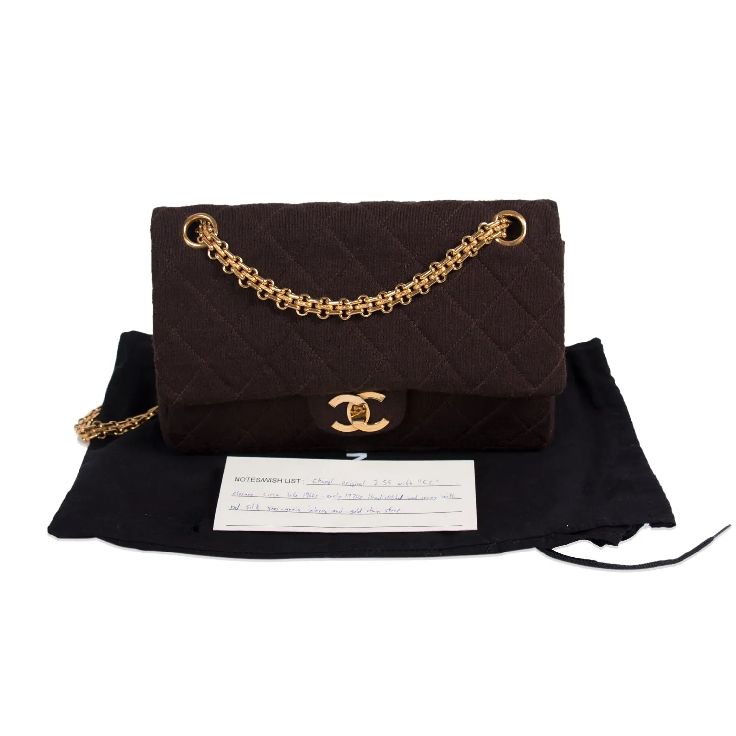 Chanel Vintage Classic Jersey Small Flap Bag