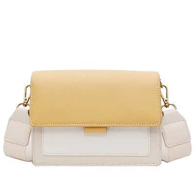 Contrasting Shades Crossbody Bag