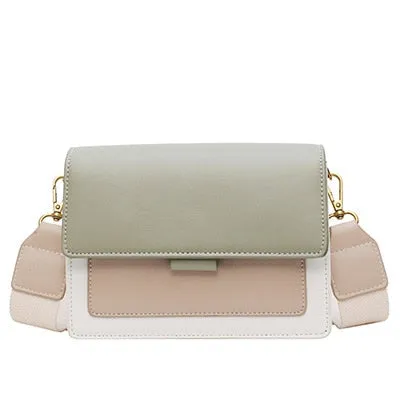 Contrasting Shades Crossbody Bag