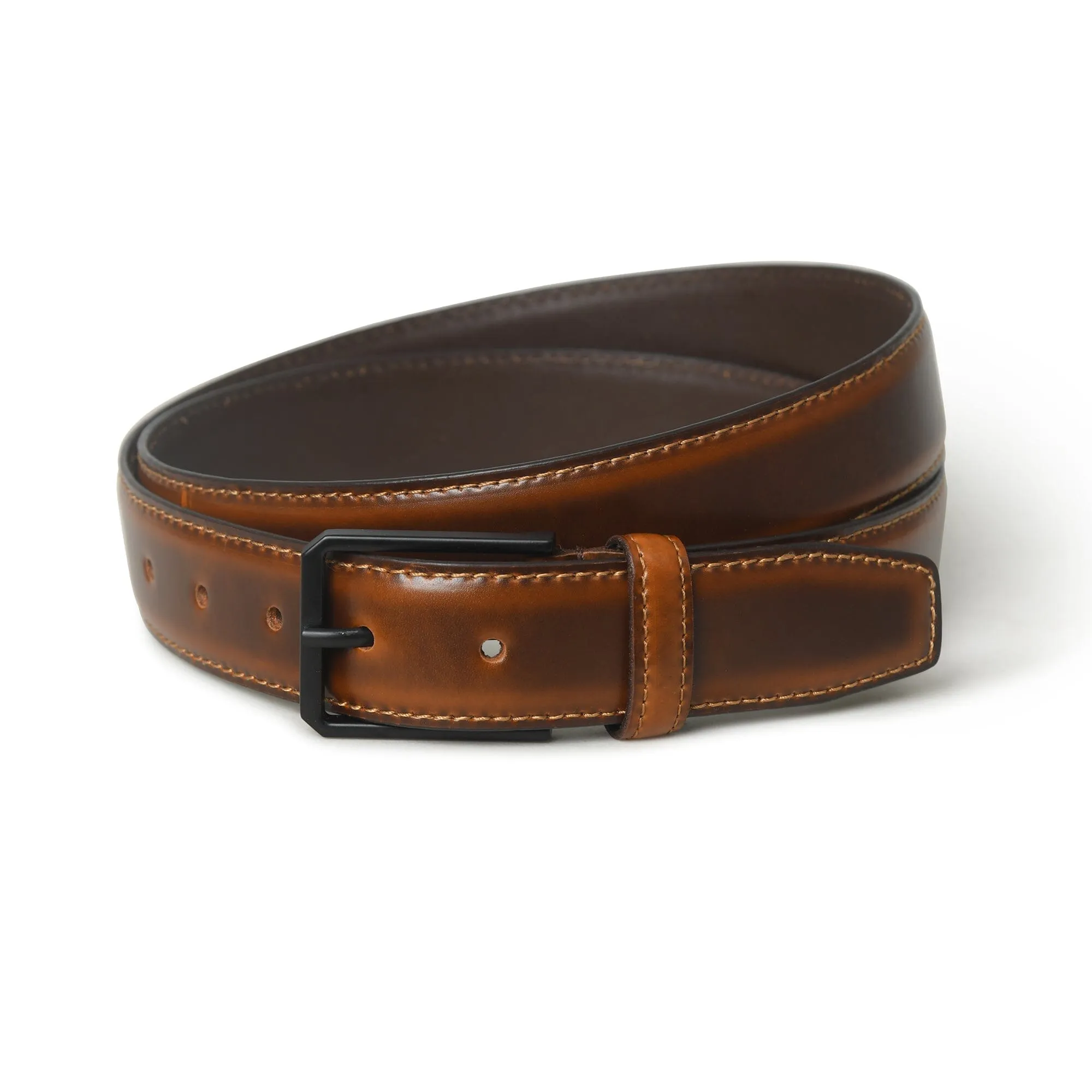 Cooper Caramel Leather Belt