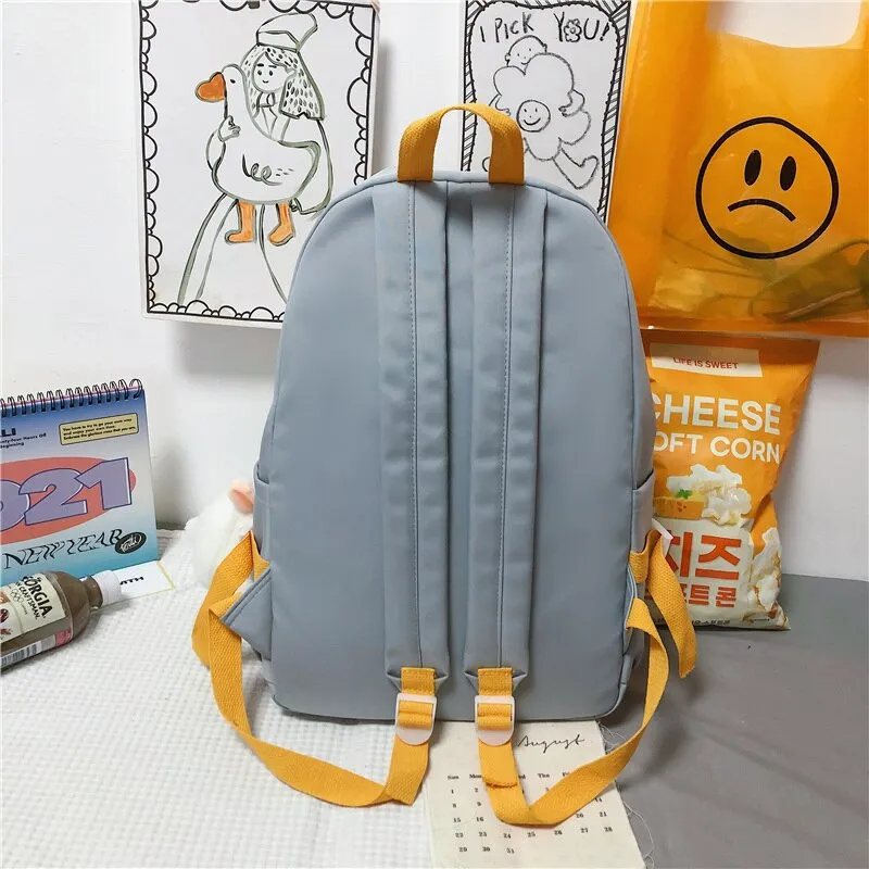 deanwangkt Women Cute Backpack High Capacity Female Harajuku School Bag College Lady Kawaii Cartoons Backpack Fashion Book Girl Bag Student