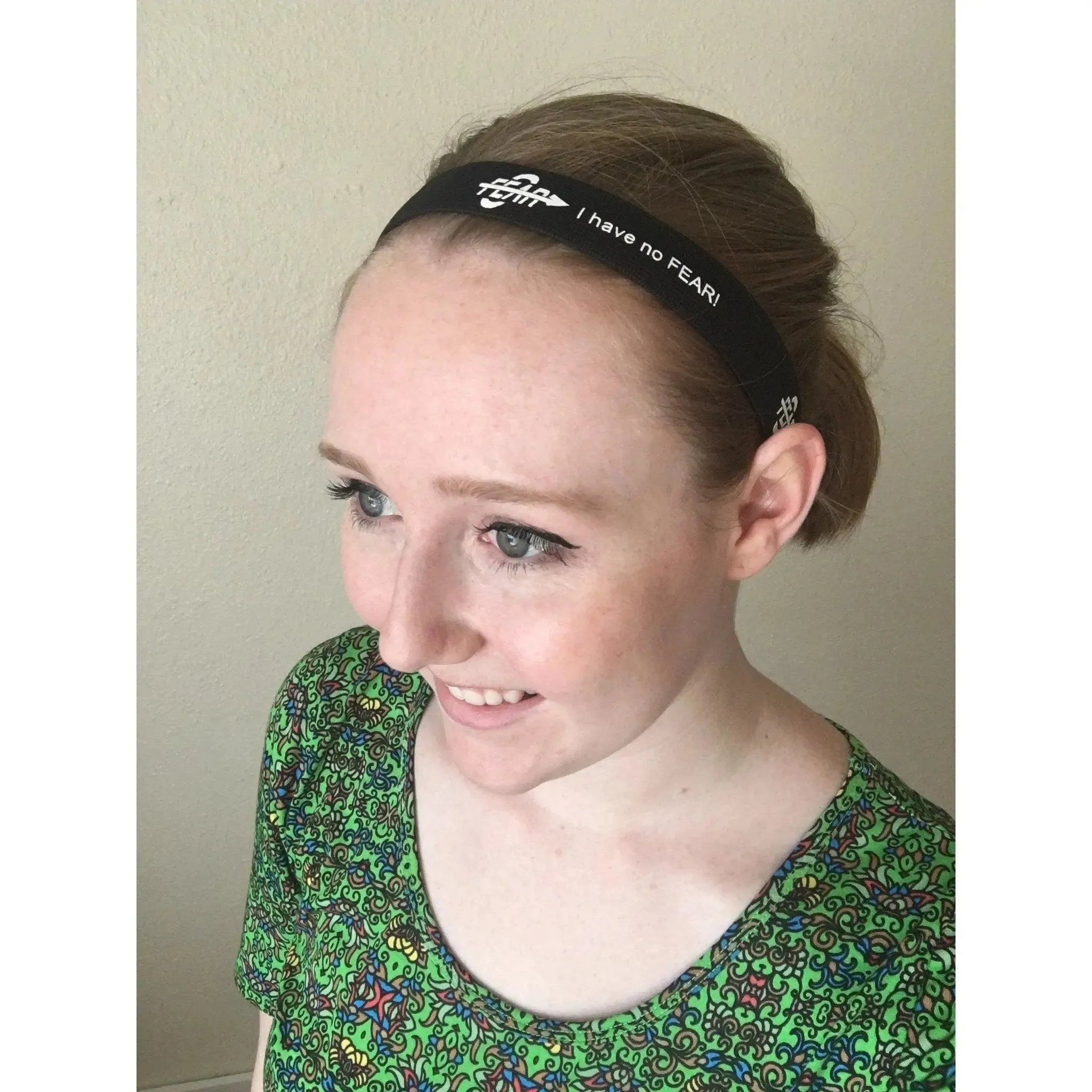 Fear0 "I Have No Fear" Black White Soccer Women Headbands #MeToo