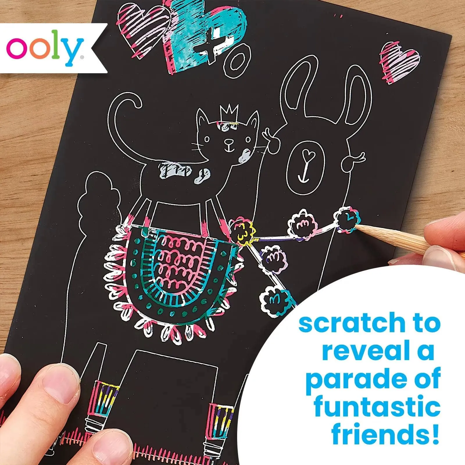 Funtastic Friends: Mini Scratch & Scribble Art Kit