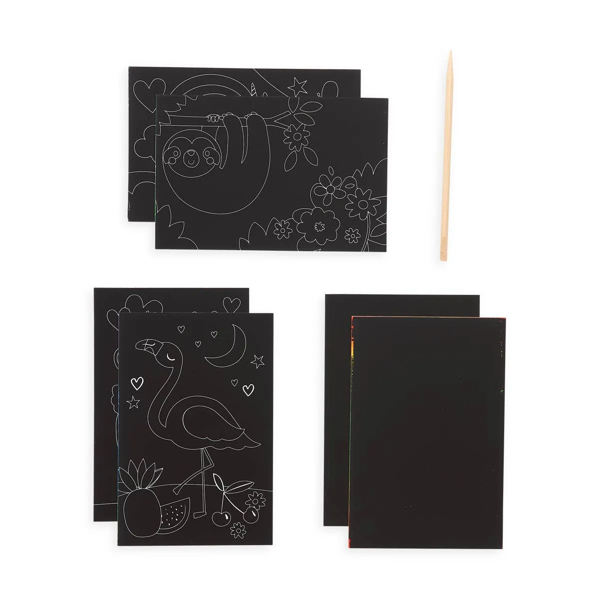 Funtastic Friends: Mini Scratch & Scribble Art Kit