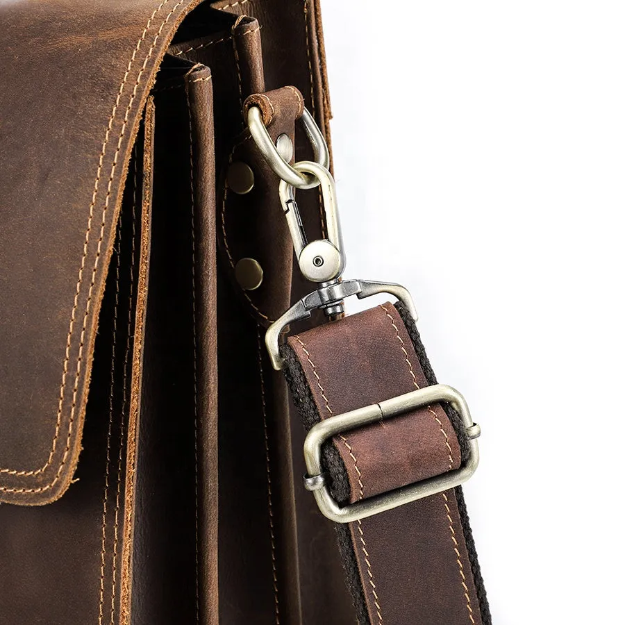 Genuine Leather Shoulder Bag European Style