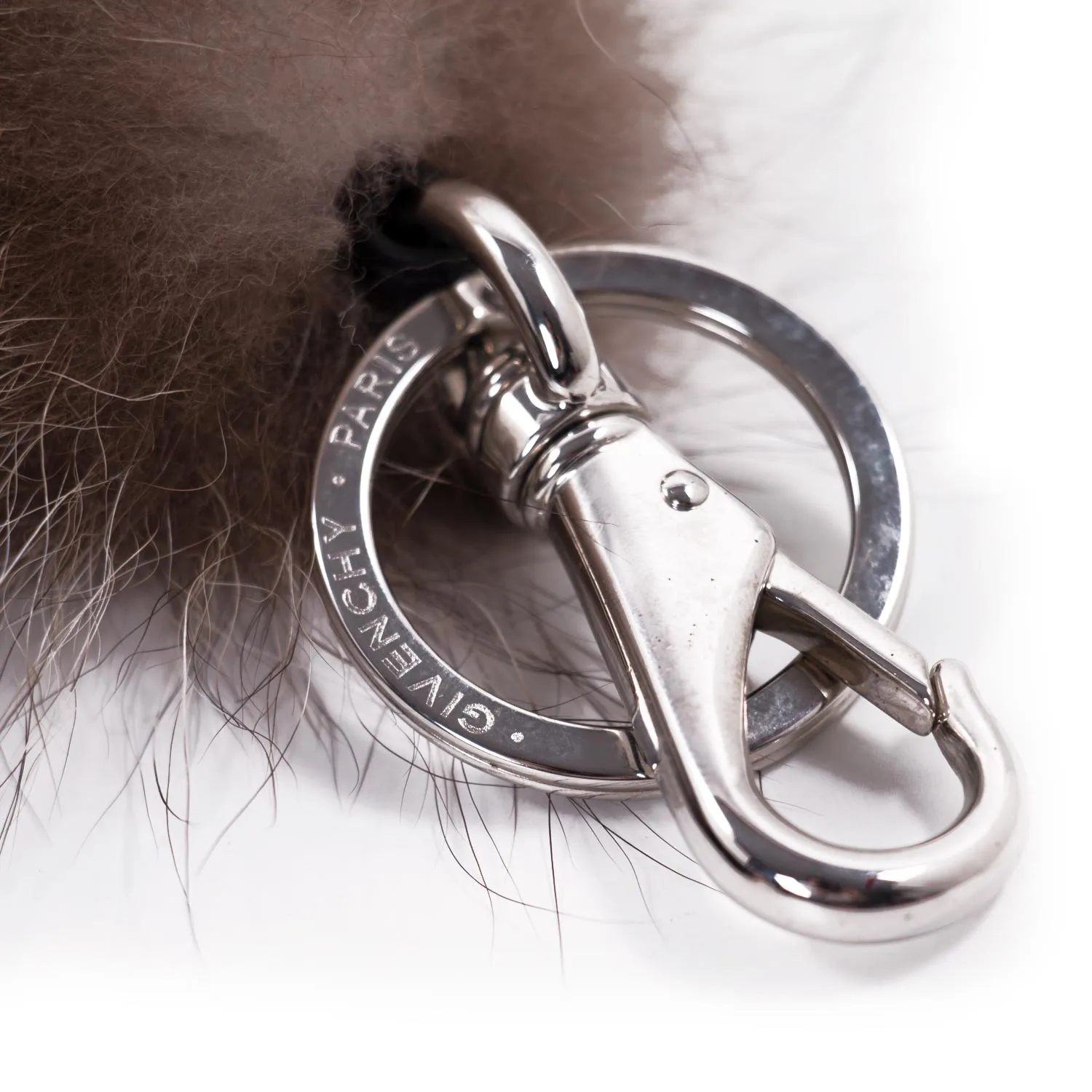 Givenchy Raccoon Fur Key Ring Bag Charm