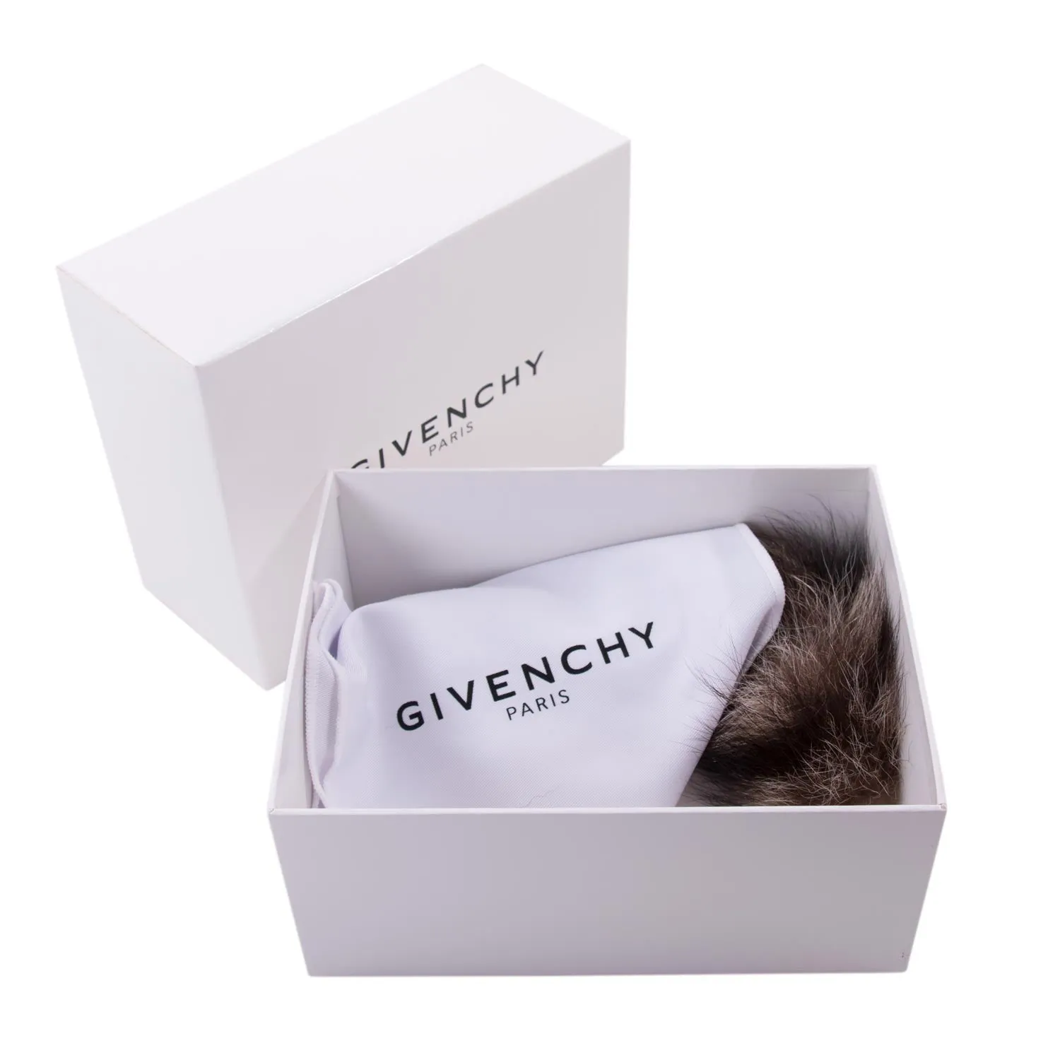 Givenchy Raccoon Fur Key Ring Bag Charm