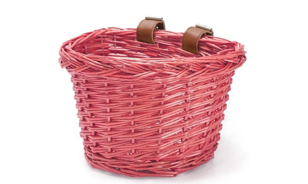 JOYSTAR Kids Bike Basket Wicker Basket for Kids Bike, Cruiser Bike