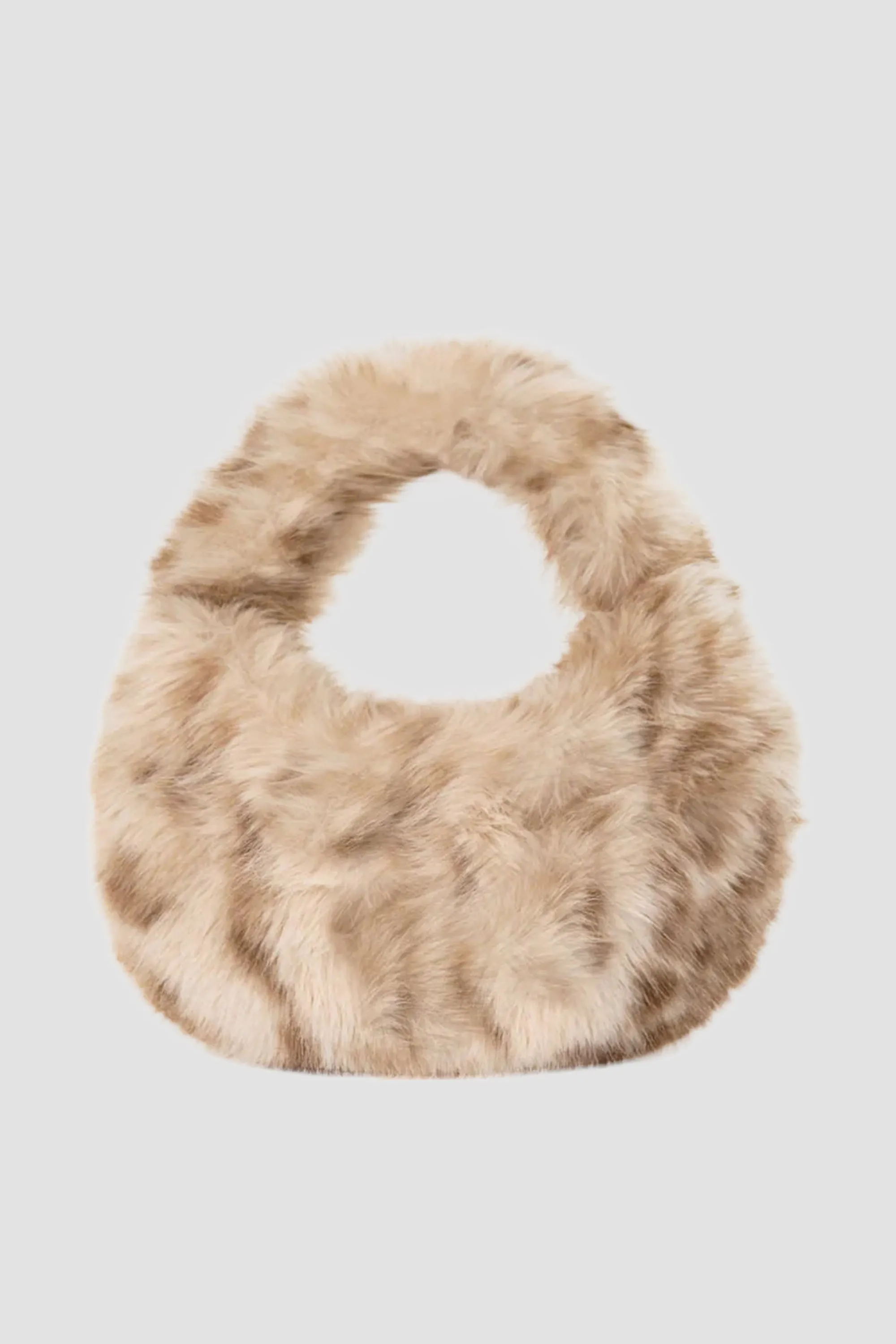 LAMARQUE  Alix Leo Mini Faux Fur Hobo Bag