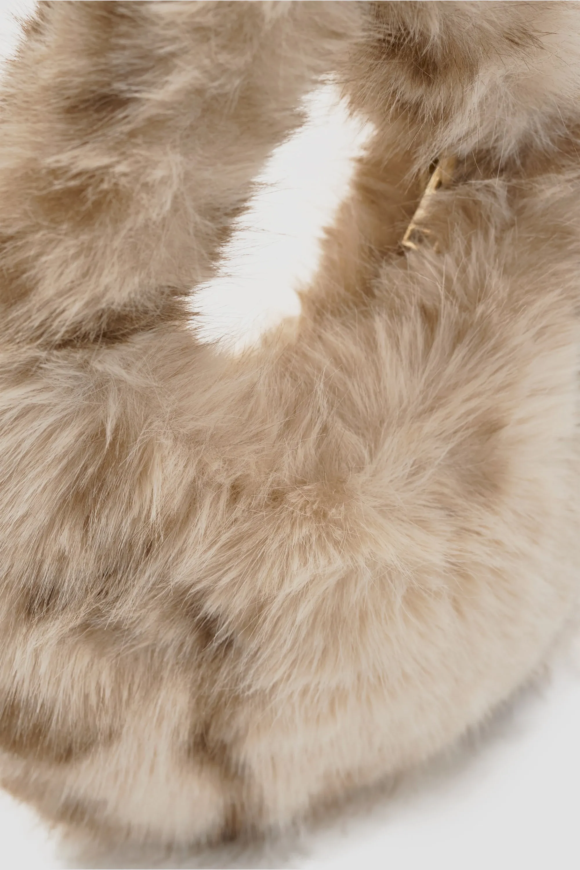 LAMARQUE  Alix Leo Mini Faux Fur Hobo Bag