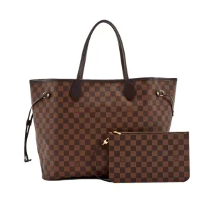 Louis Vuitton Neverfull MM Damier Ebene with Pouch