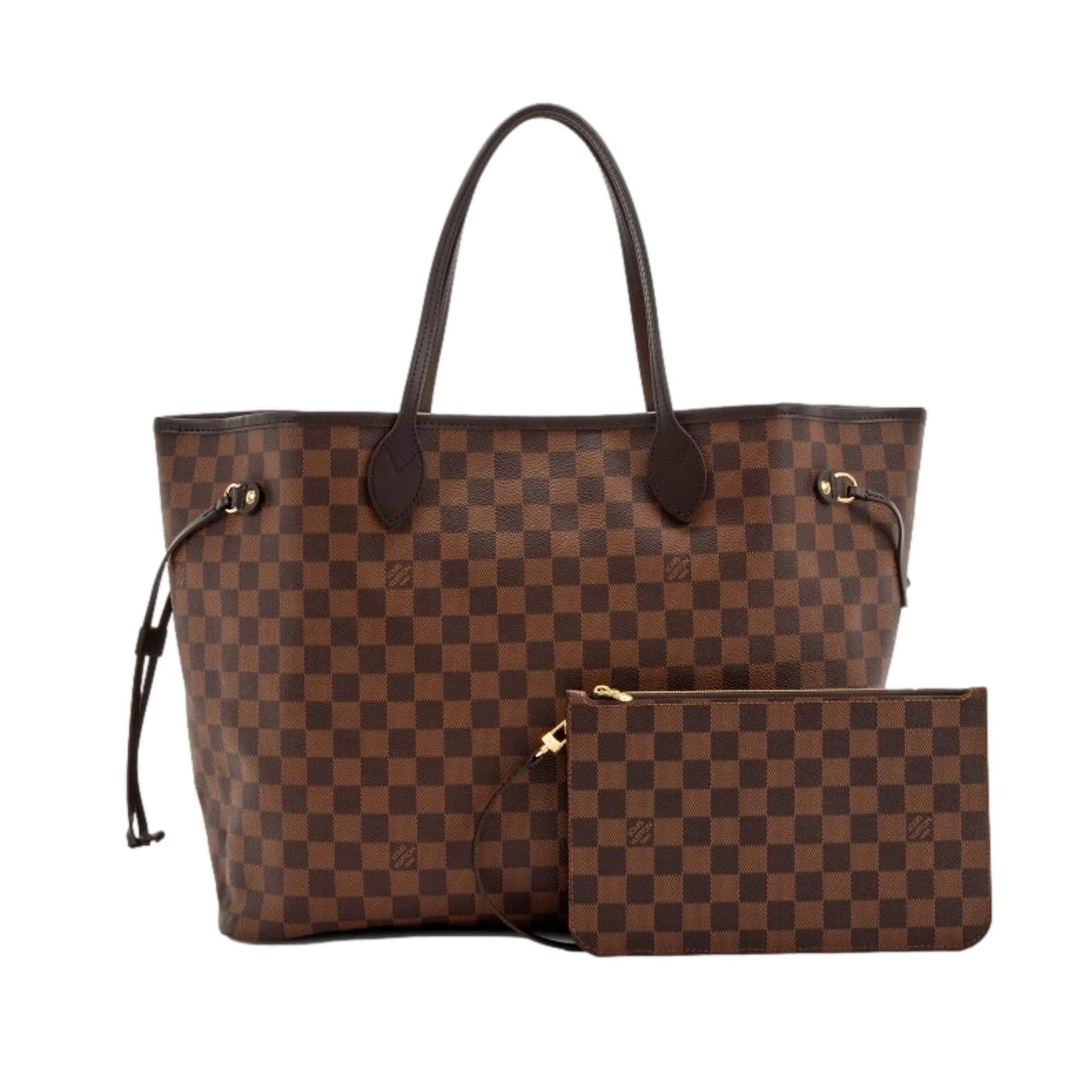 Louis Vuitton Neverfull MM Damier Ebene with Pouch