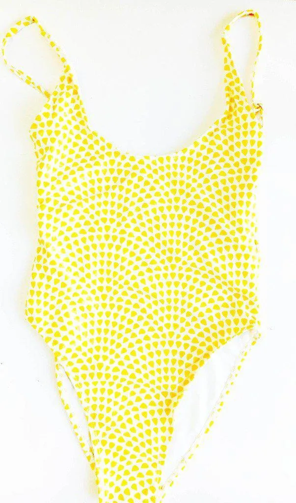 Matching Swimwear, Women's One Piece Swimsuit, Lemon Drops