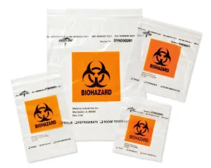 Medline Zip-Style Biohazard Specimen Bags