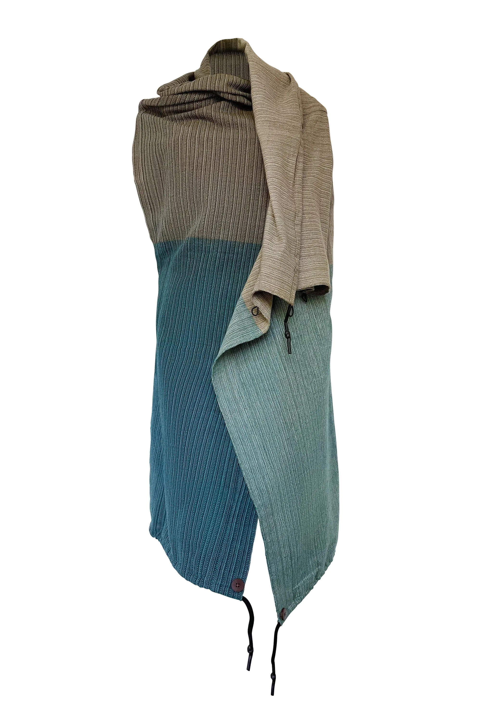 NEW! Cotton Cape Equal Teal