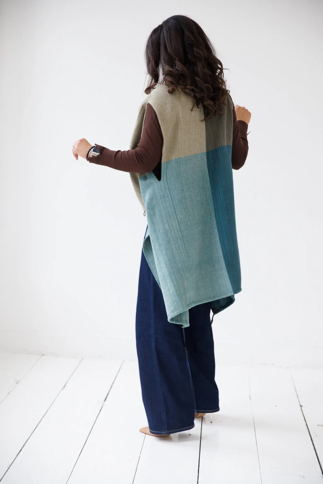 NEW! Cotton Cape Equal Teal