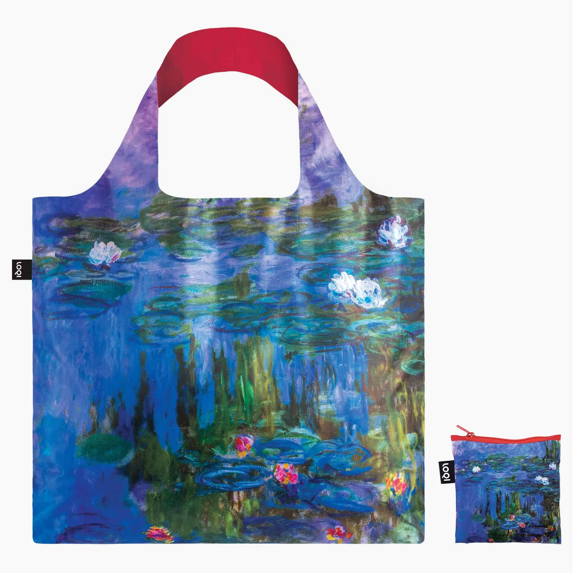 Reusable bag LOQI - Claude Monet  Water Lilies Recycled Bag