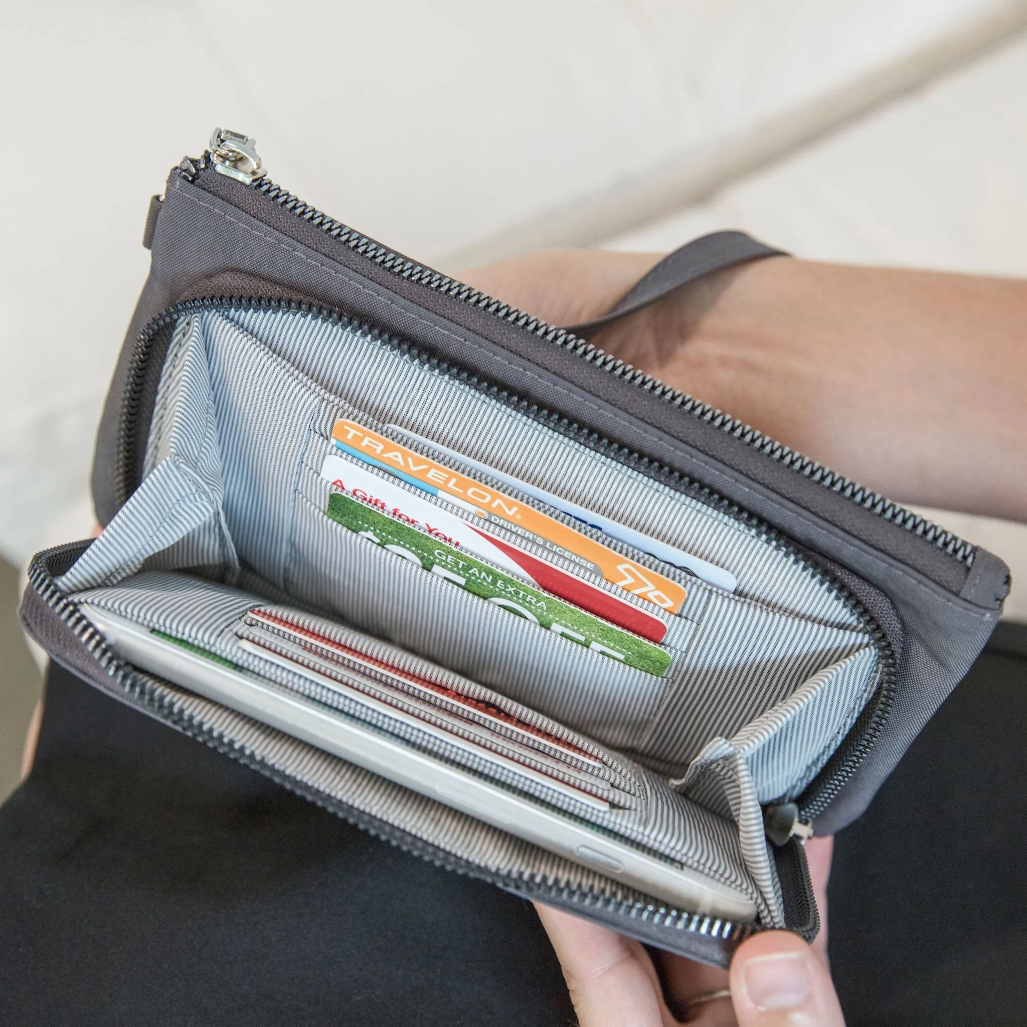 RFID Blocking Phone Clutch Wallet