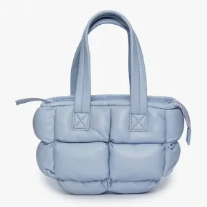 Small Baby Blue Genuine Leather Crossbody Bag