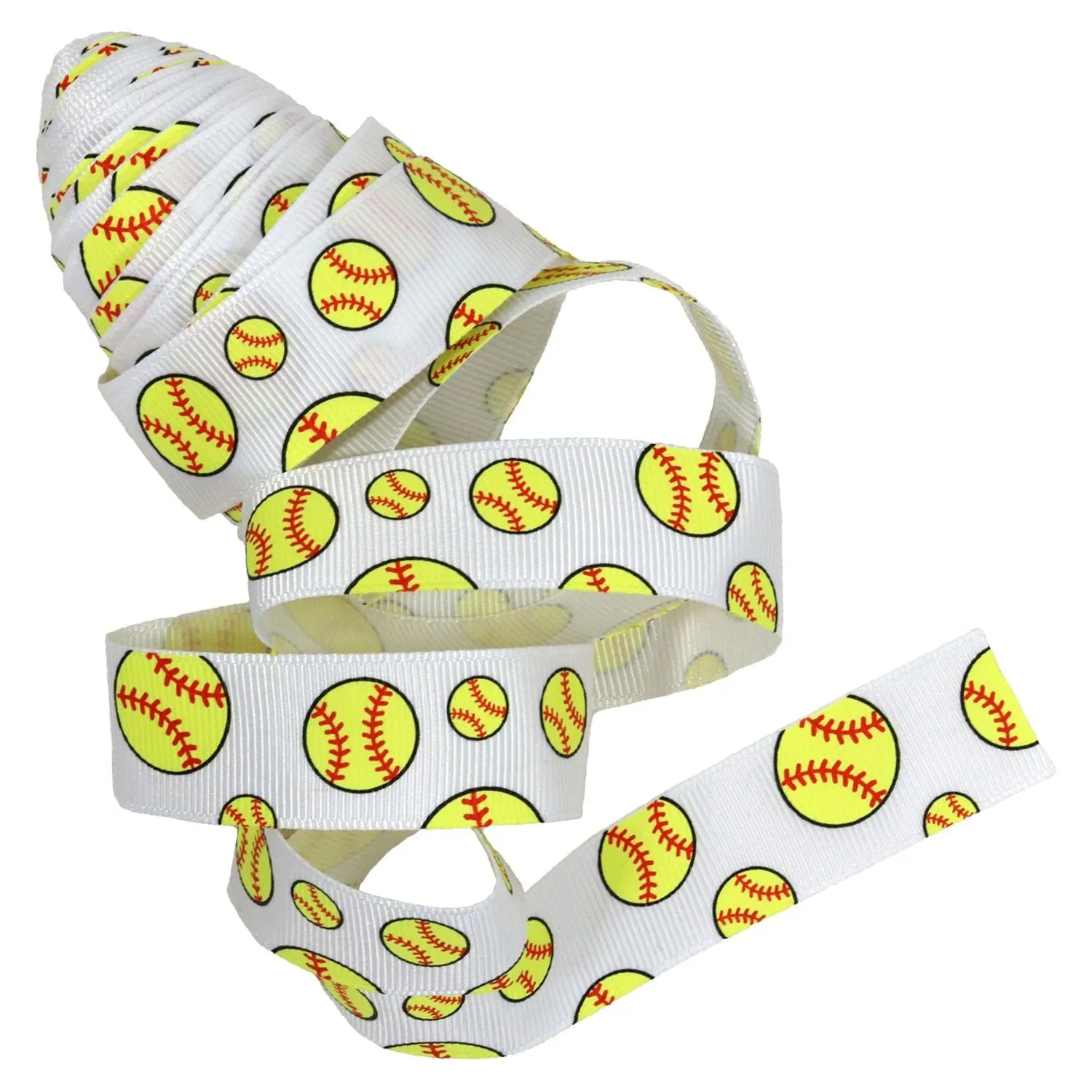 Softball Ball Sports Ribbon - 5 Yards