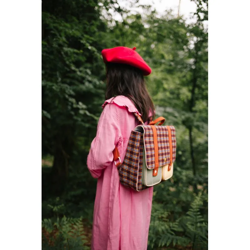 Sticky Lemon Backpack | Meadows Tartan Stormy Purple