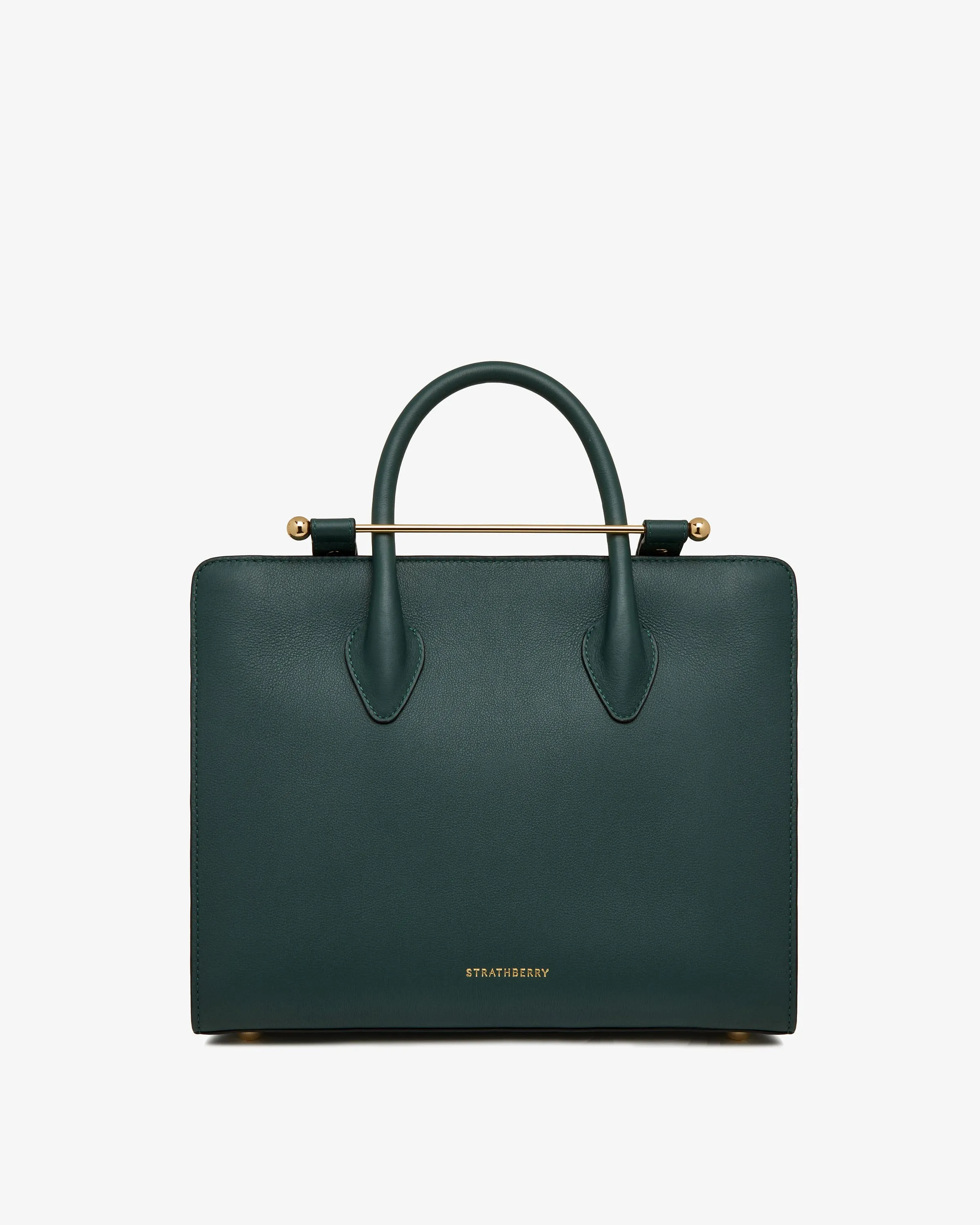 The Strathberry Midi Tote - Bottle Green