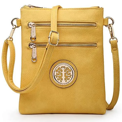 Women PU Leather Lightweight Crossbody Bag with Multi Pockets l Dasein