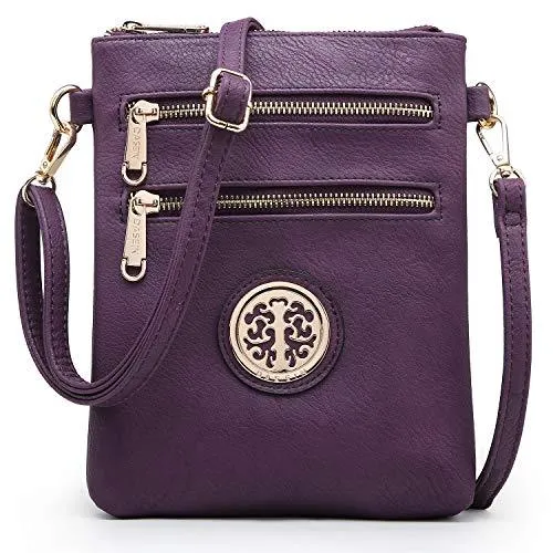 Women PU Leather Lightweight Crossbody Bag with Multi Pockets l Dasein