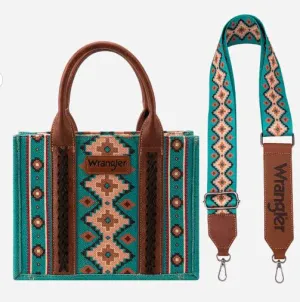 Wrangler Turquoise Aztec Print Tote